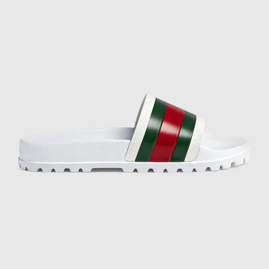 Sandale web Gucci blanc