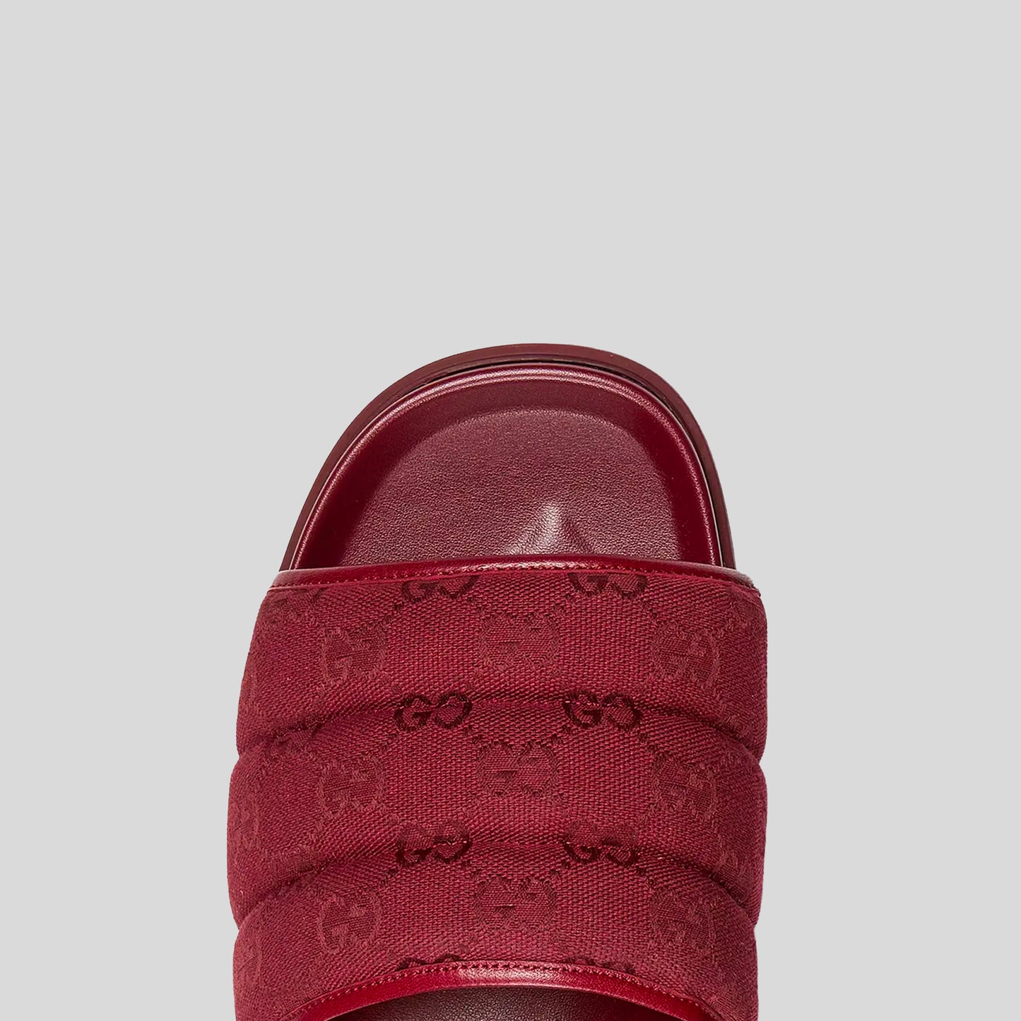 Claquettes Gucci GG Supreme Nappa rouge