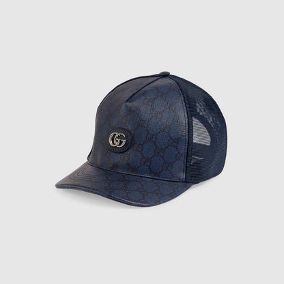 Casquette Toile GG Supreme bleu Gucci