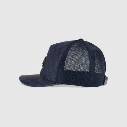 Casquette Toile GG Supreme bleu Gucci